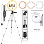 Load image into Gallery viewer, Selfie Ring Light Tripod for Phone
