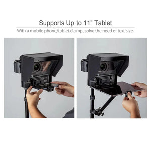 Teleprompter for iPad, Tablet, DSLR & Smartphone