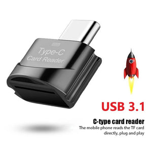 Type C to Micro-SD TF Adapter OTG USB Smart Reader