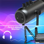 Load image into Gallery viewer, Professional USB Podcast Microphone Studio Kit with Boom Arm
