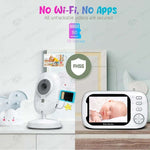 Load image into Gallery viewer, 3.5&quot; HD Electronic Baby Monitor - Night Vision
