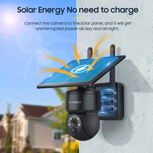 4MP Solar WiFi Security Camera with Tuya Smart Home