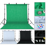 Load image into Gallery viewer, Photography Studio Softbox Lighting Kit with Background Frame
