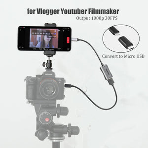 BFOLLOW HDMI Adapter for Android Phone Tablet Camera Monitor