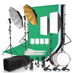 Load image into Gallery viewer, Photography Studio Softbox Lighting Kit with Background Frame
