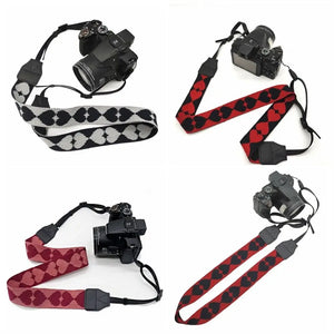 Colorful Love Heart Camera Neck Shoulder Strap