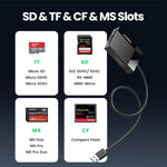 Load image into Gallery viewer, Card Reader SD Micro SD TF CF MS 4-in-1 USB-C/USB3.0
