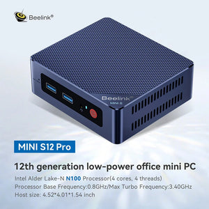 Mini PC Windows 11 Pro - Beelink Mini S12 Pro N95 N100