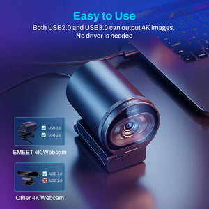 Streaming Webcam 4K 1080P 60FPS USB Camera