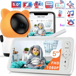 Load image into Gallery viewer, WiFi Baby Monitor with App, 4X Zoom &amp; Night Vision
