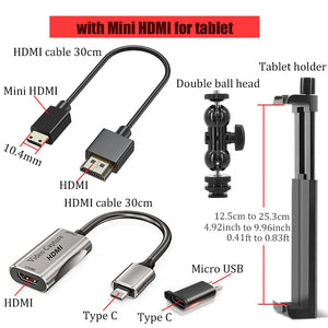 BFOLLOW HDMI Adapter for Android Phone Tablet Camera Monitor