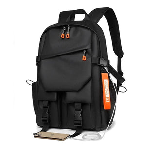 Luxury Men's Backpack 15.6 Laptop Waterproof Travel Bag