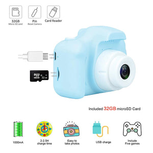 Kids Camera Toys Mini HD Digital Video Selfie