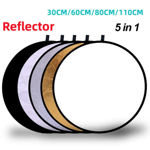 Collapsible Photography Reflector 5in1 24"