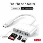 Load image into Gallery viewer, 4 in 1 USB Card Reader for iPhone | Rubyframe
