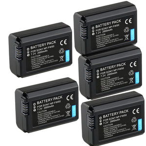 Camera Battery Sony NP-FW50 Alpha a6500 a6300 a6000 NEX-7