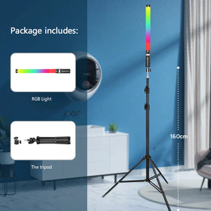 Tripod Stand RGB Light Stick Wand