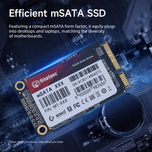 KingSpec mSATA SSD 2TB Internal Solid State Hard Drive