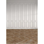 Load image into Gallery viewer, Vintage Castle European Wall Photocall Wooden Floor Backdrop
