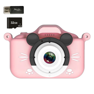 Kids Camera Toys HD Cartoon Digital Mini SLR Camera