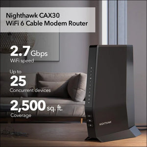 Modem Router WiFi 6 Cable AX2700 Nighthawk