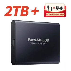 Portable SSD 1TB External Hard Drive High-speed Solid State Drive