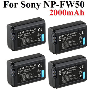 Camera Battery Sony NP-FW50 Alpha a6500 a6300 a6000 NEX-7