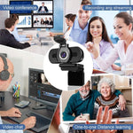 Load image into Gallery viewer, Wide Angle Autofocus Webcam with Built-in Microphone 1080P HD
