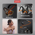 Load image into Gallery viewer, Headphone Wireless Bluetooth Original Lenovo X7 Air Conduction
