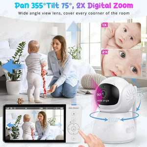 5.0 Inch Electronic Baby Monitor - Wireless Babysitter