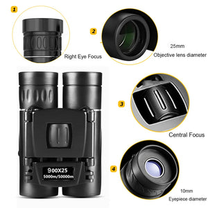 Long Range Folding Mini Binoculars 900x25