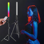 Load image into Gallery viewer, Tripod Stand RGB Light Stick Wand
