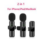 Load image into Gallery viewer, Wireless Lavalier Microphone Mini Mic for iPhone Android
