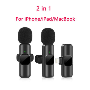 Wireless Lavalier Microphone Mini Mic for iPhone Android