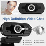 Load image into Gallery viewer, Wide Angle Autofocus Webcam with Built-in Microphone 1080P HD
