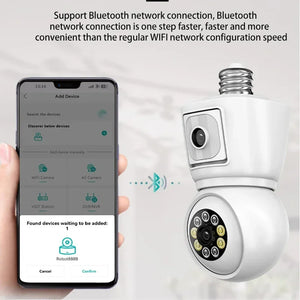 WiFi Camera with Auto Tracking 4K E27