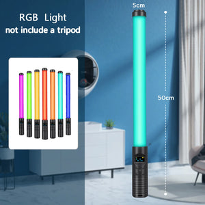 Tripod Stand RGB Light Stick Wand