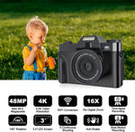 Load image into Gallery viewer, Digital Camera with Flip Screen - AEVYVKV Professional 4K WiFi
