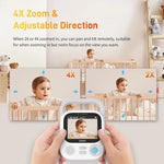 Load image into Gallery viewer, Baby Camera with Monitor - 2K HD Video Surveillance
