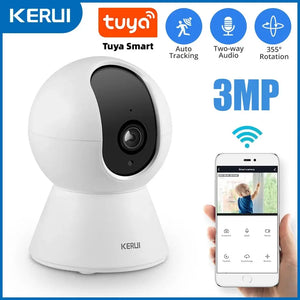 Smart WiFi IP Camera Auto Tracking KERUI 3MP Tuya