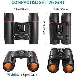 Compact Binoculars HD Portable Professional 30x60