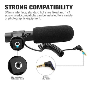 Video Recording Microphone for SLR Cameras 3.5mm