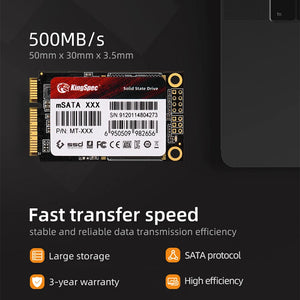 KingSpec mSATA SSD 2TB Internal Solid State Hard Drive