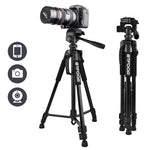 Load image into Gallery viewer, 55” Travel Camera Tripod Aluminum Stand for DSLR/SLR
