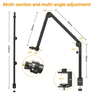 Microphone Boom Arm Stand Desk Holder