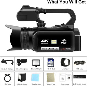 4K Ultra HD YouTube Camcorder