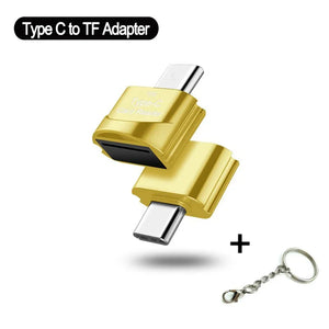 Type C to Micro-SD TF Adapter OTG USB Smart Reader