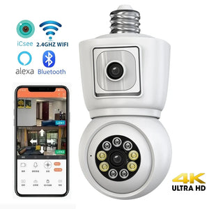 WiFi Camera with Auto Tracking 4K E27