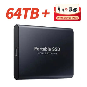 Portable SSD 1TB External Hard Drive High-speed Solid State Drive