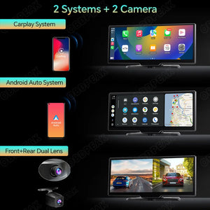 K2 10.26" Dash Cam 4K Rearview Camera Carplay & Android Auto